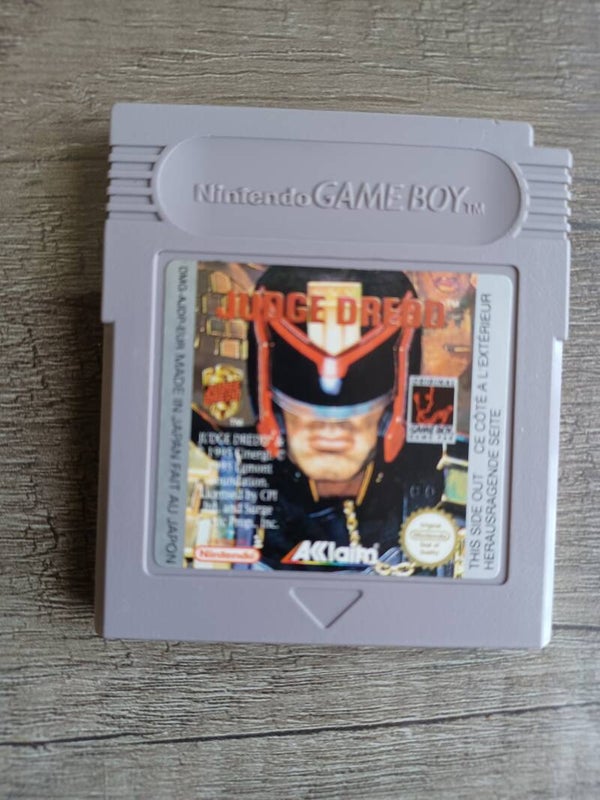 jeu gameboy , judge dredd , occasion