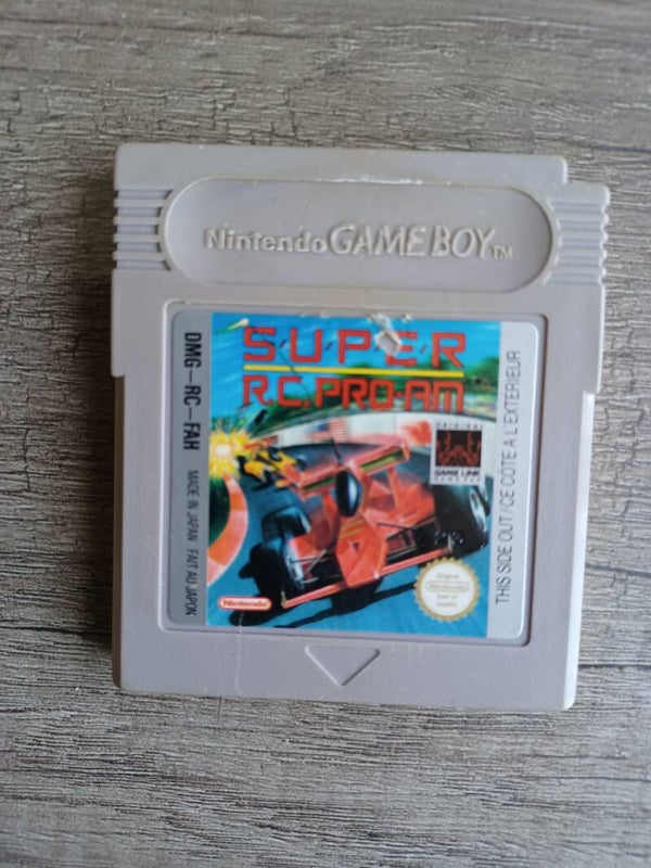 jeu gameboy , super rc pro am , occasion