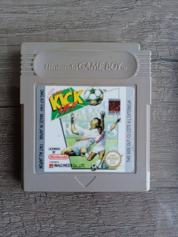 jeu gameboy , super kick off , occasion