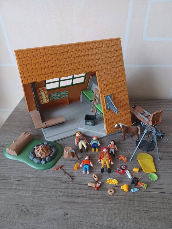 playmobil , camp de vacances, occasion