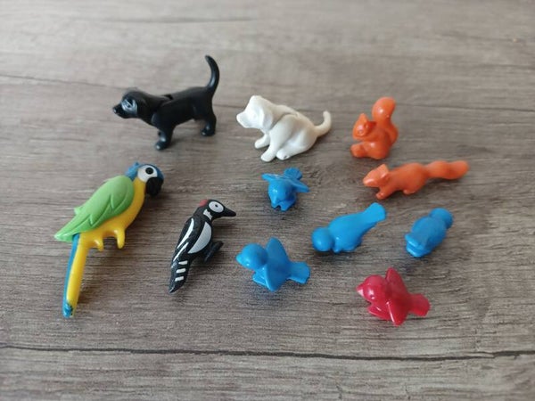 playmobil , lot de 11 petits animaux , occasion