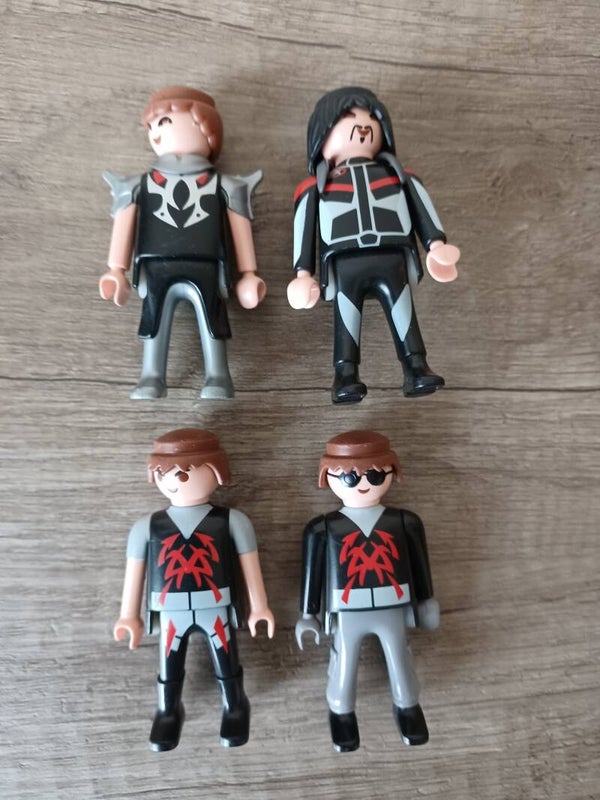 playmobil , lot de 4 personnages , occasion