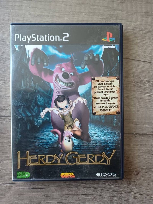 jeu ps2 , herdy gerdy , occasion