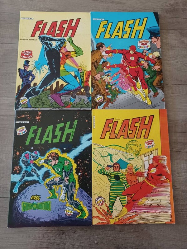 lot de 4 bd flash  , aredit (années 1984) , occasion