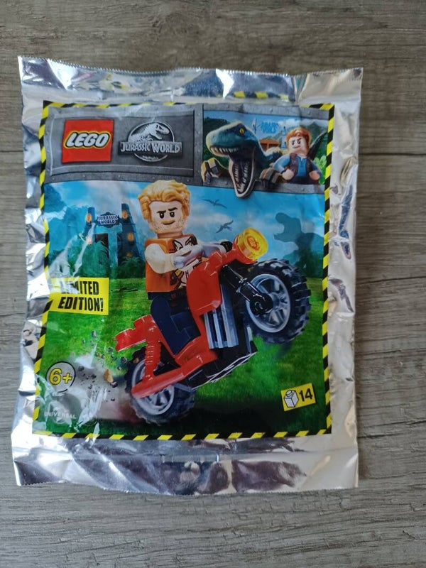 lego edition limitée , jurrassic world , la moto , neuf