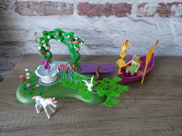 playmobil , jardin fée et licorne, occasion