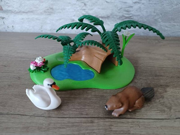 playmobil , castor et cygne, occasion
