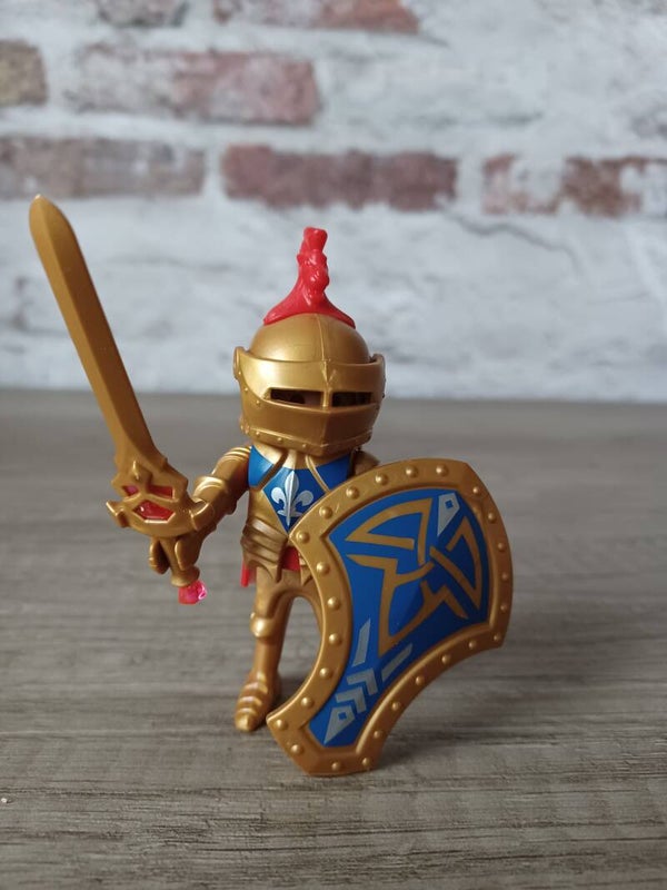 playmobil , chevalier or , occasion