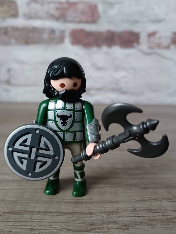 playmobil , barbare vert , altaya , occasion