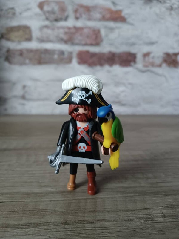 playmobil , pirate et perroquet , altaya , occasion