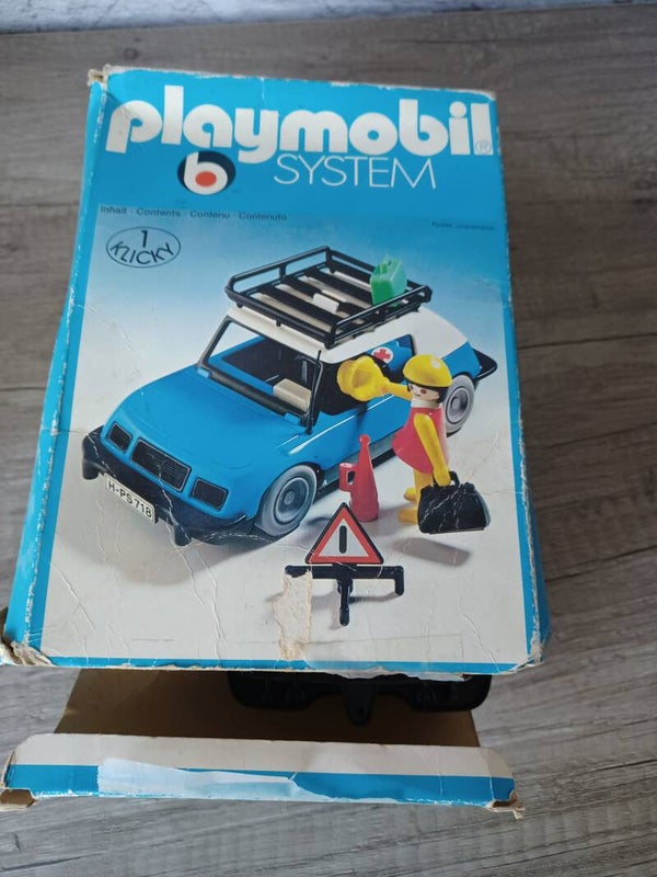 playmobil 3210 voiture bleue klicky , occasion