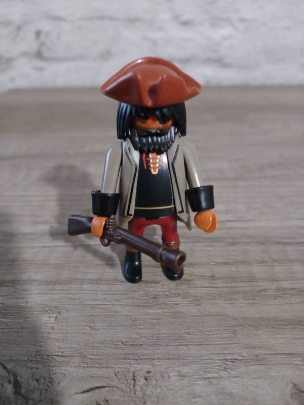 playmobil, pirate rouge et gris , occasion