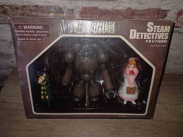 3 figurines steam detectives  , neuf