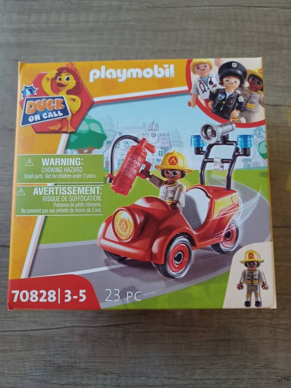 playmobil 70828 duck on call pompiers , neuf