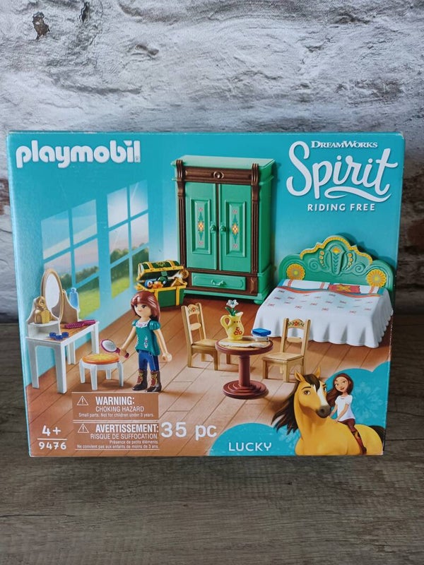 playmobil 9476 spirit la chambre de lucky , occasion