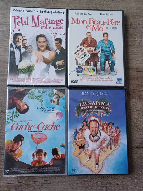 lot de 4 dvd , mon beau pere et moi... , neuf