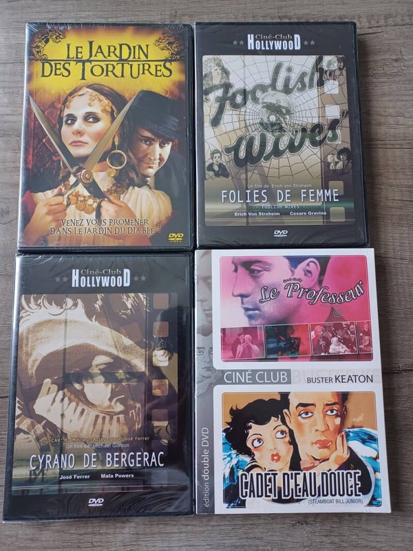 lot de 4 dvd , cyrano de bergerac ... , neuf