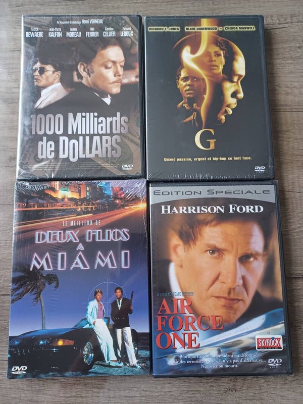 lot de 4 dvd , 1000 milliards de dollars ... , neuf
