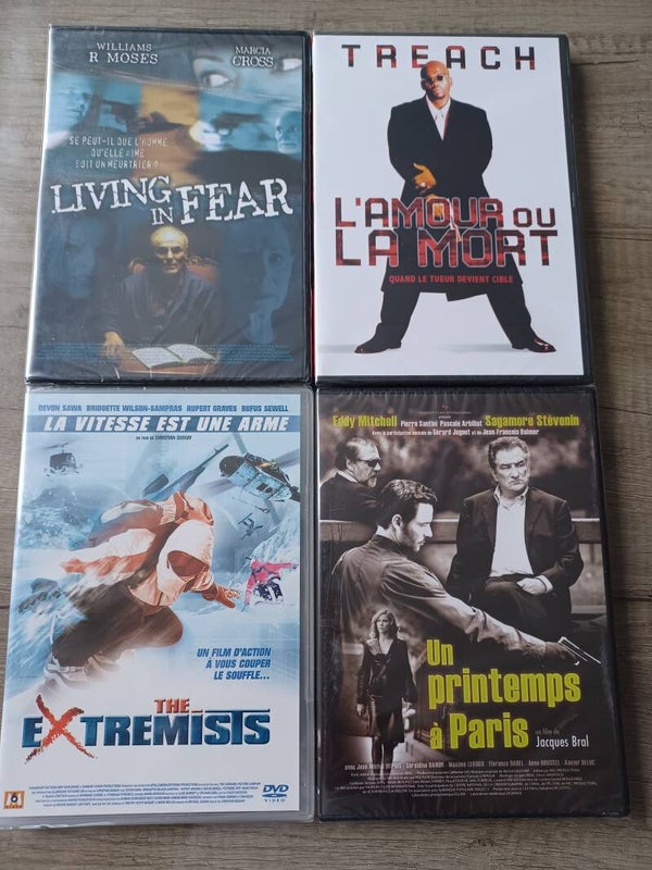 lot de 4 dvd , un printemps a paris ... , neuf