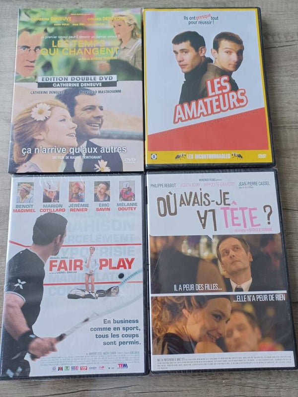 lot de 4 dvd , fair play ... , neuf