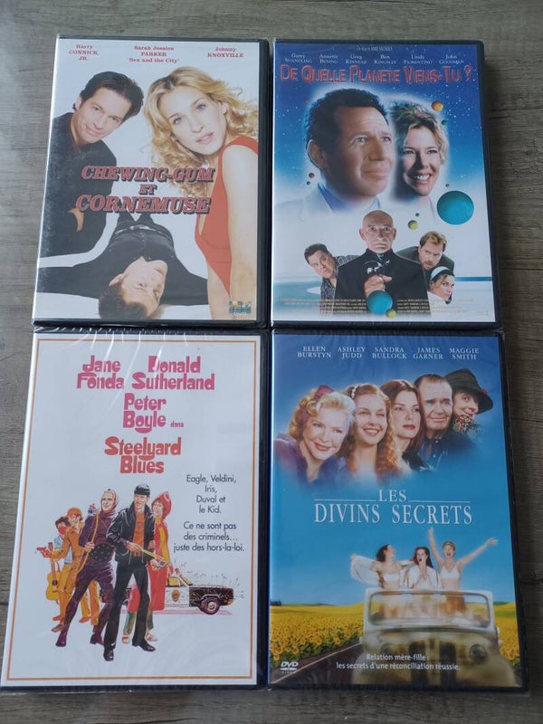 lot de 4 dvd , les divins secrets.. , neuf