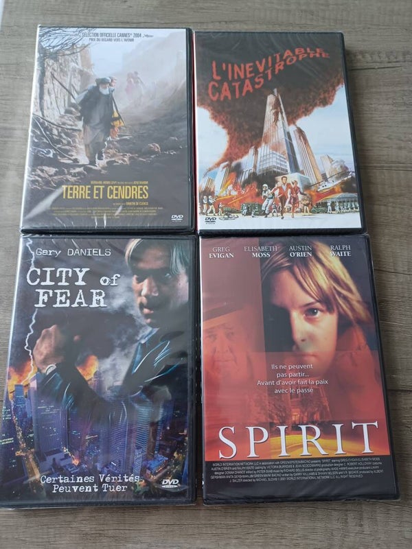 lot de 4 dvd , terre et cendres.. , neuf