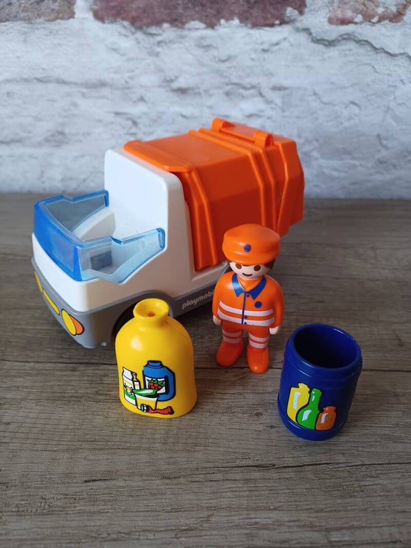 playmobil 123 , camion poubelles , occasion