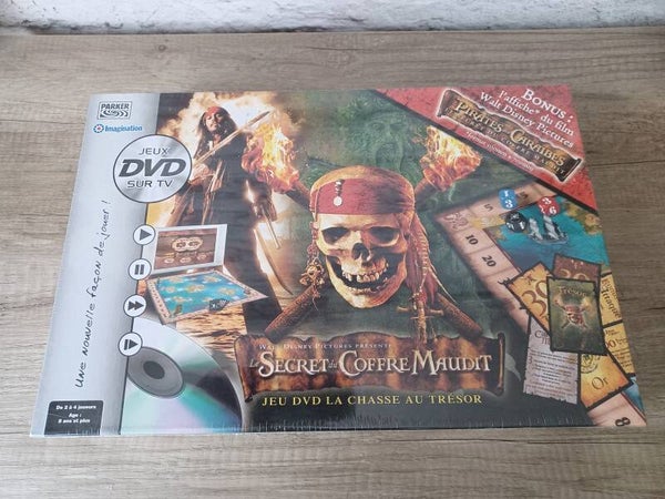 jeu le secret du coffre maudit , interactif avec dvd , neuf