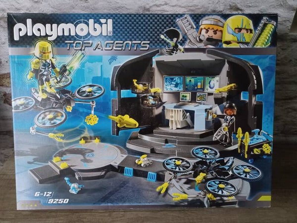 playmobil 9050 top agents centre de commandements du dr drone , neuf