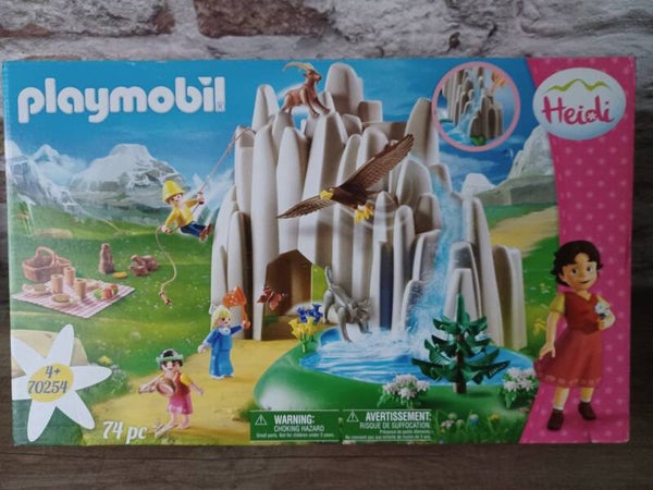 playmobil 70254 heidi , peter et clara au lac de cristal , neuf
