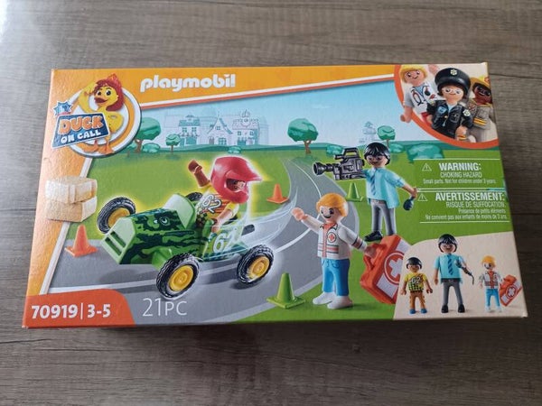 playmobil 70919 duck on call , secouriste et pilote , neuf