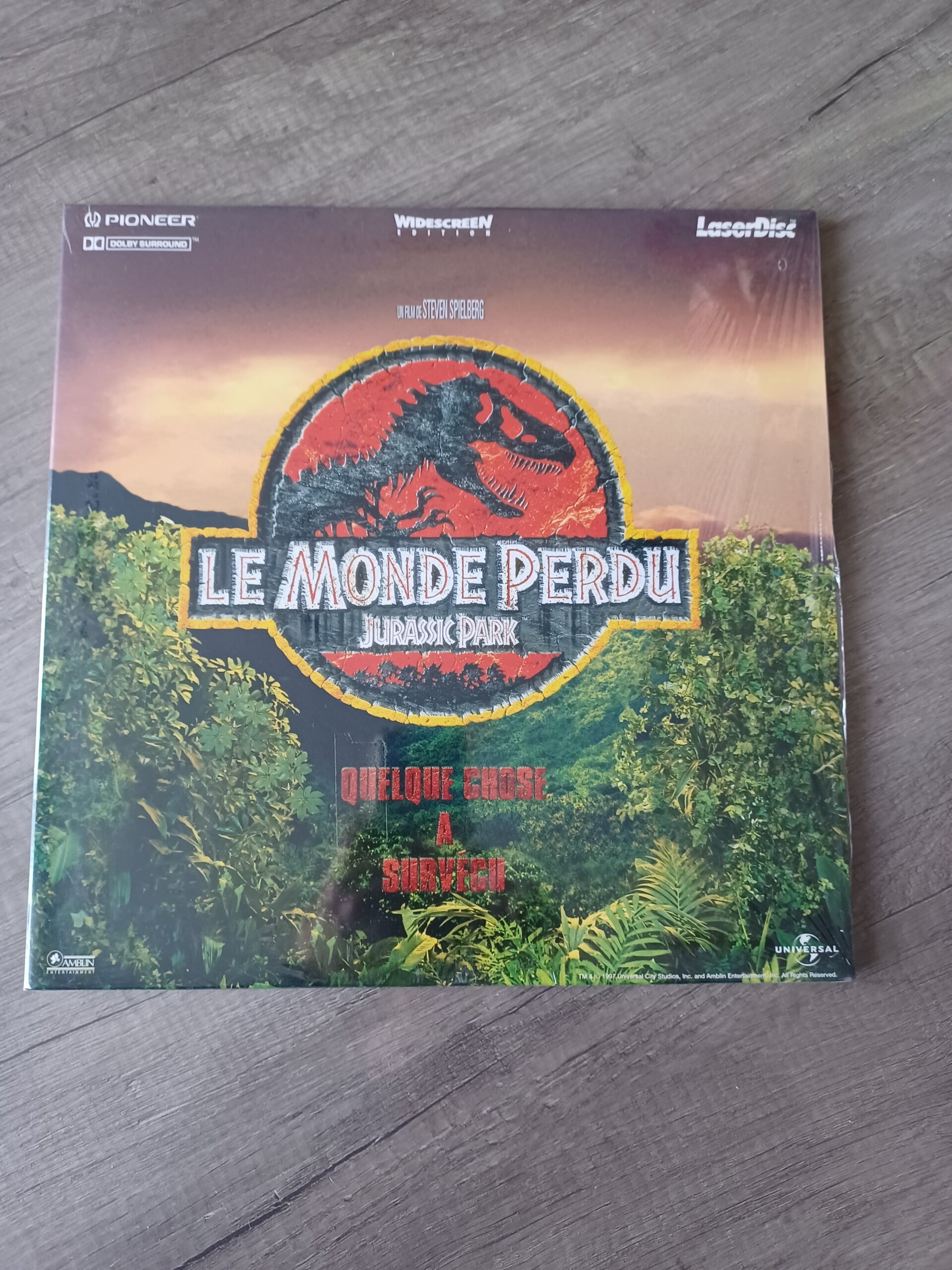 laser disc , le monde perdu jurassic park , occasion