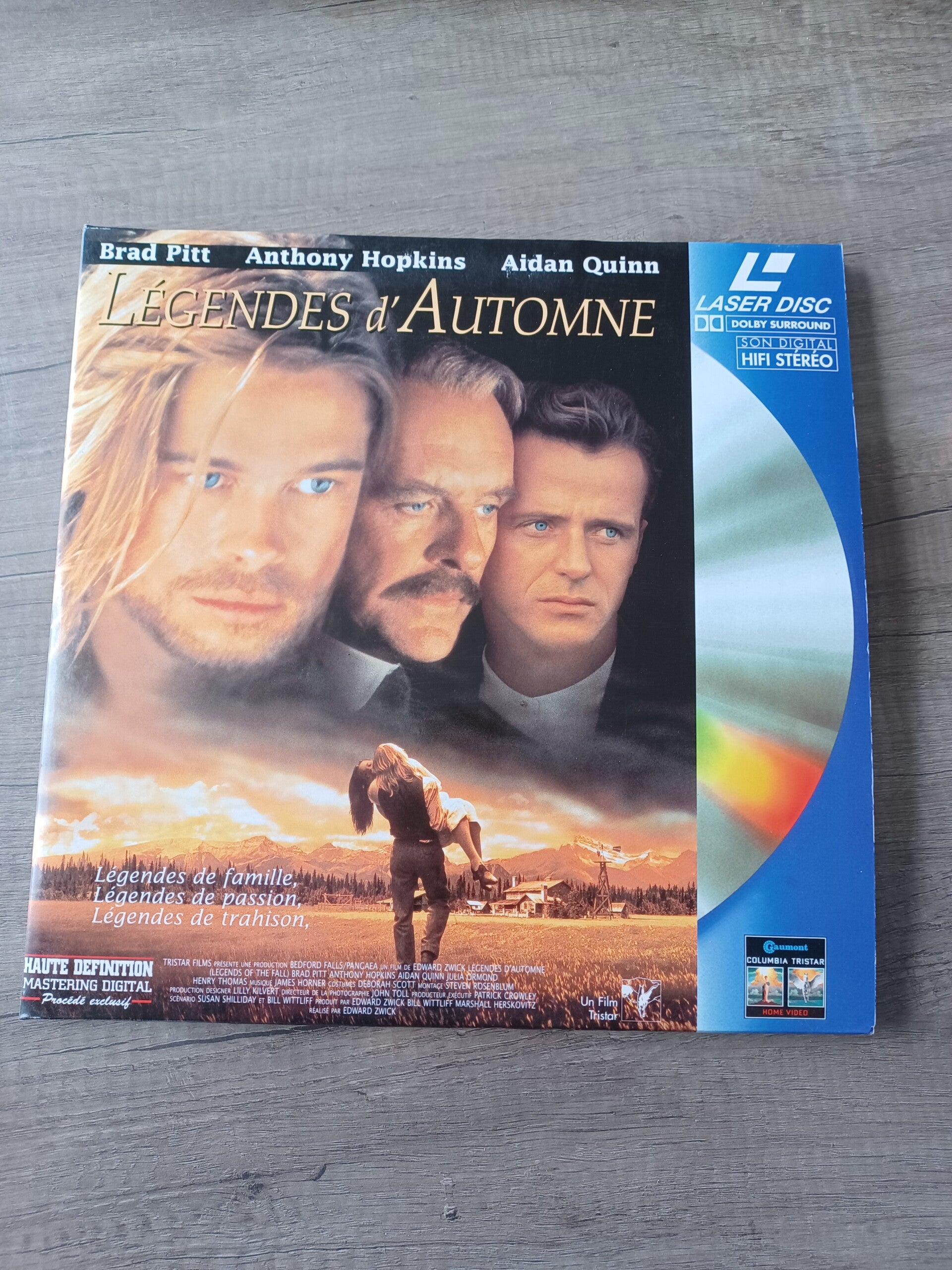 laser disc , legendes d'automne , occasion