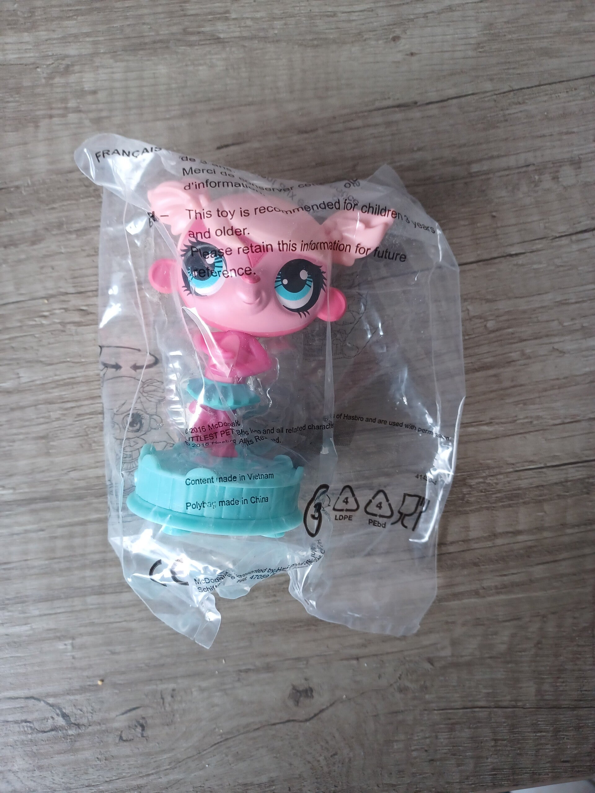 jouet mc do , petshop rose, neuf