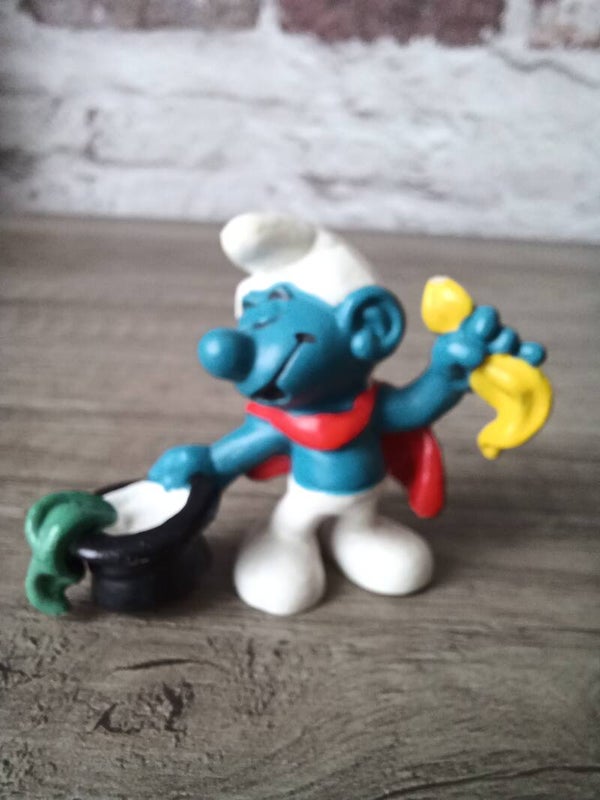 figurine  schtroumpf , magicien , bully , occasion