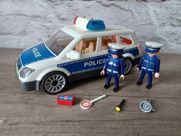 playmobil , voiture de police , occasion