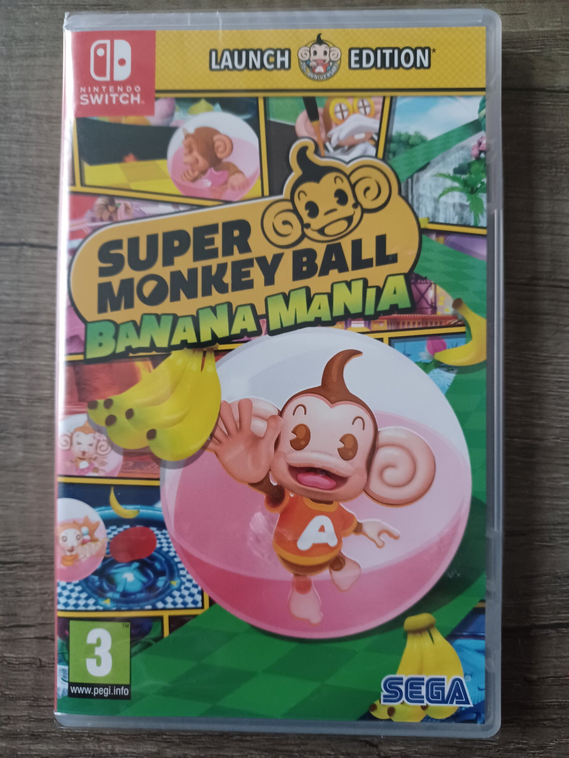 jeu switch super monkey ball banania mania , neuf
