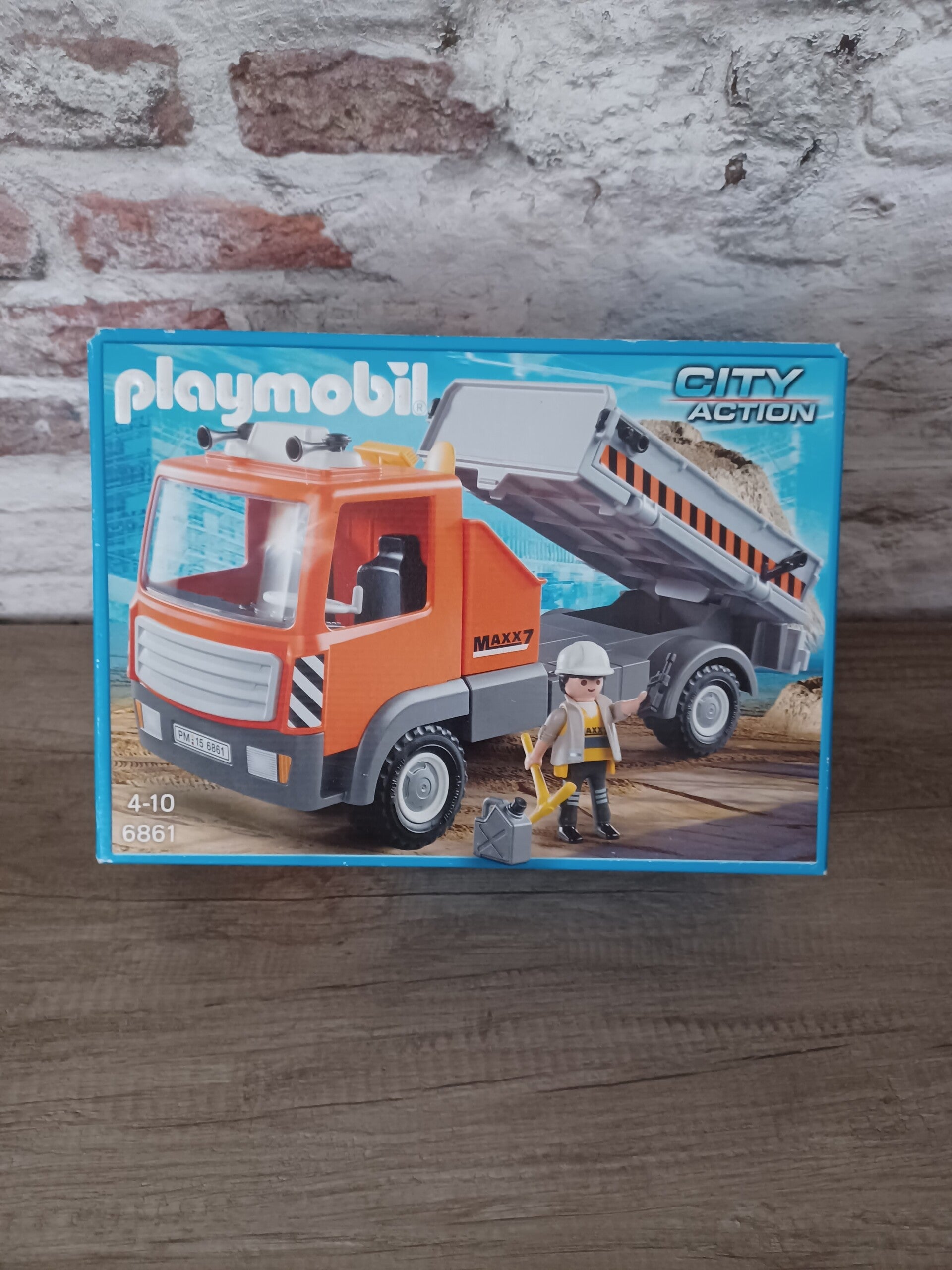 playmobil 6861 , camion benne maxx 7 , occasion