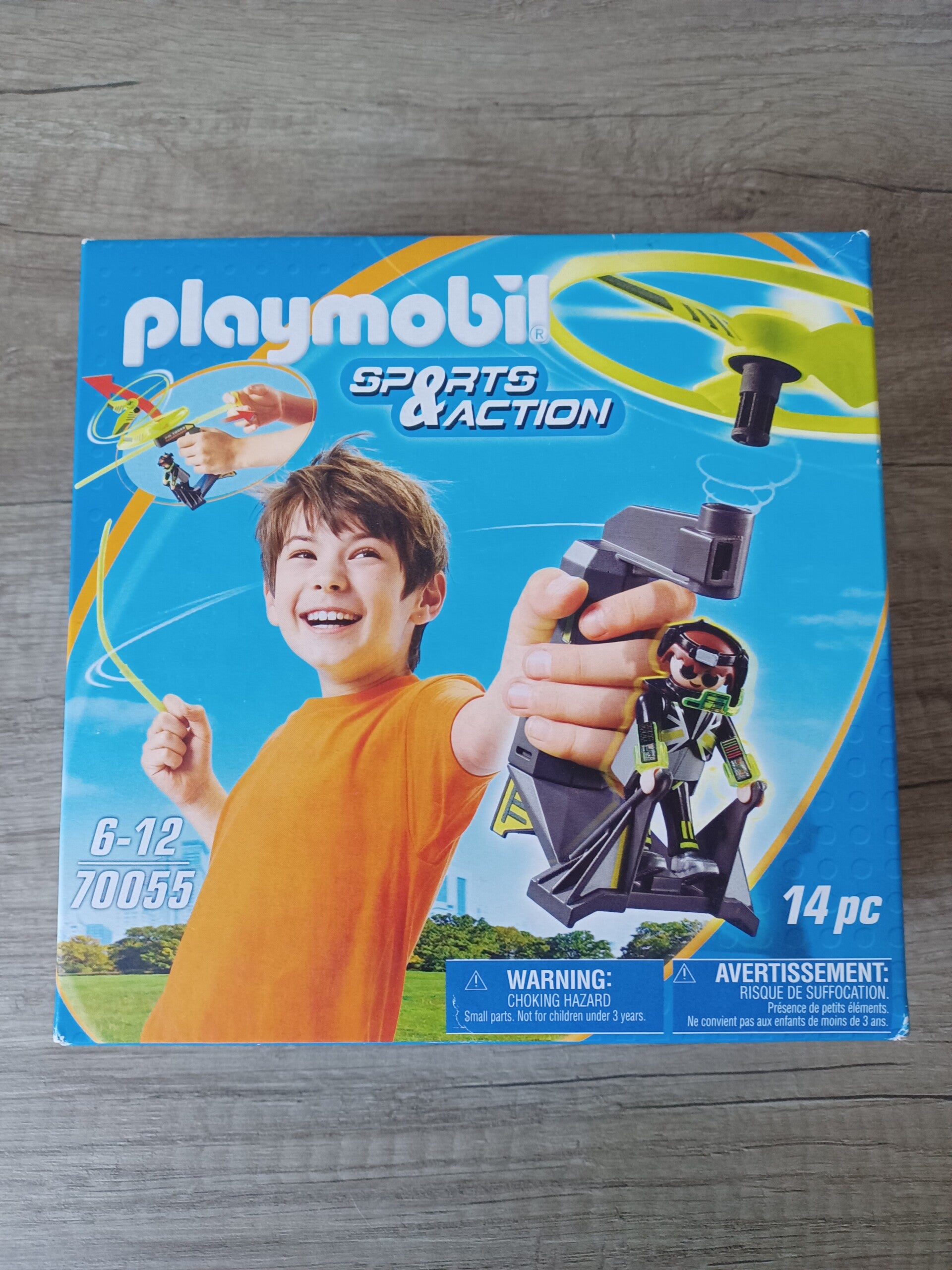 playmobil 70055 , top agent avec helice volante , neuf