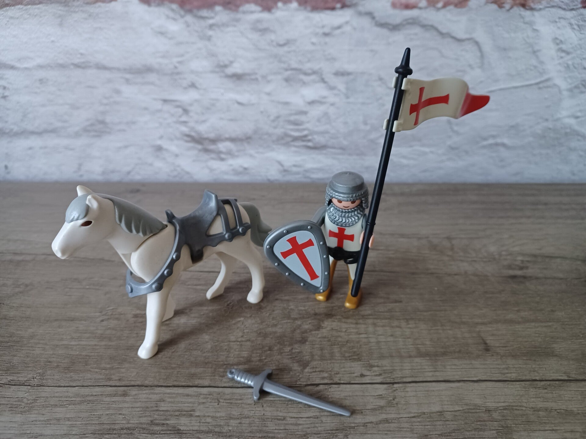 playmobil , chevalier croisé , occasion
