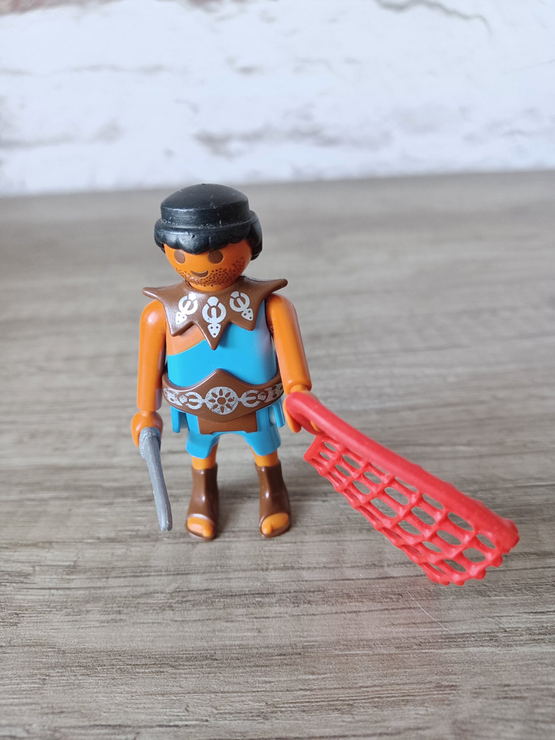 playmobil , gladiateur avec filet , occasion