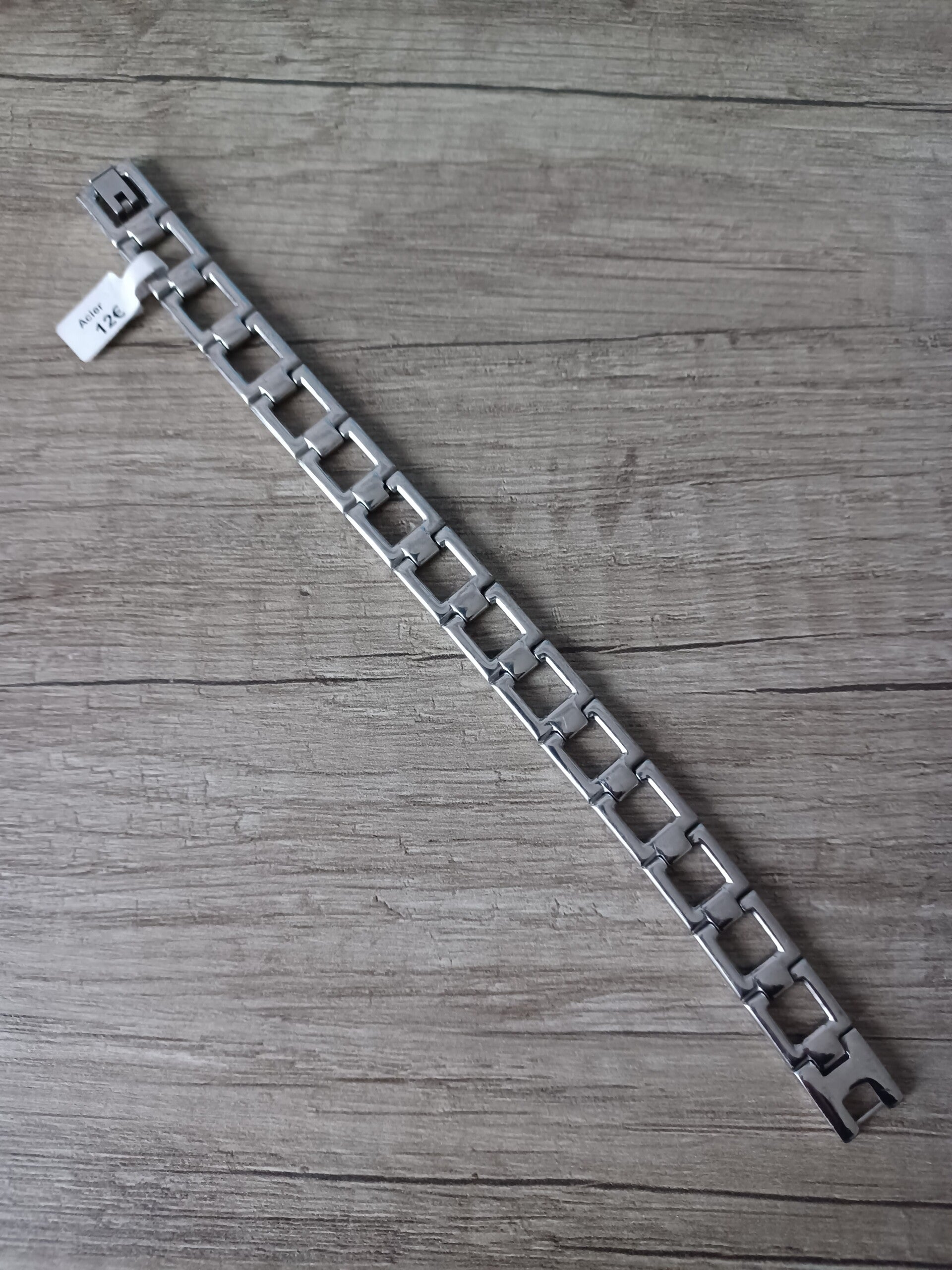 bracelet acier 20 cm , neuf