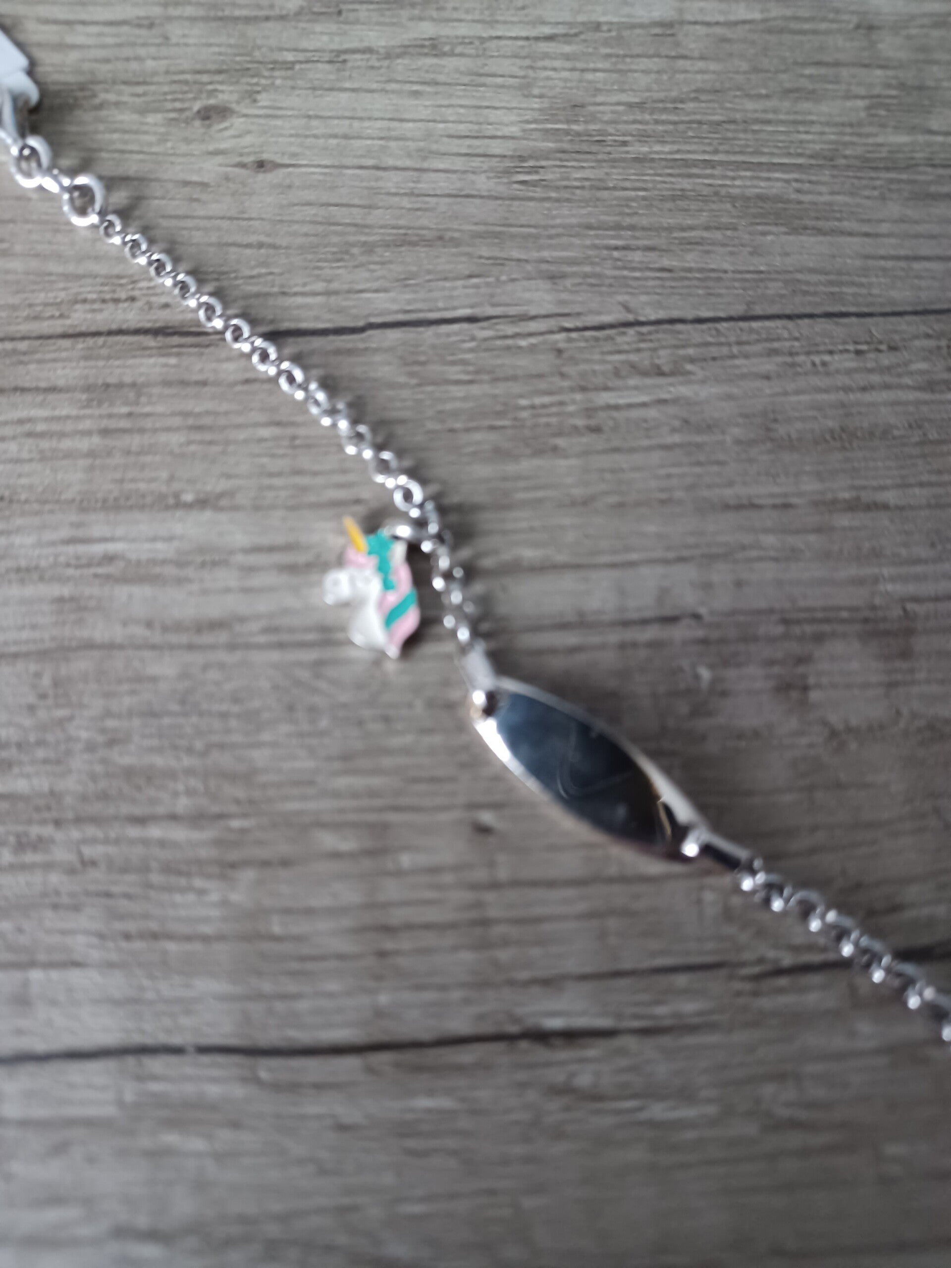 bracelet enfant licorne , argent 925 , neuf