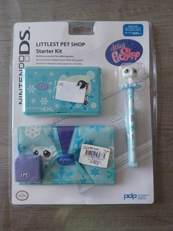 accessoires nintendo ds petshop bleu , neuf