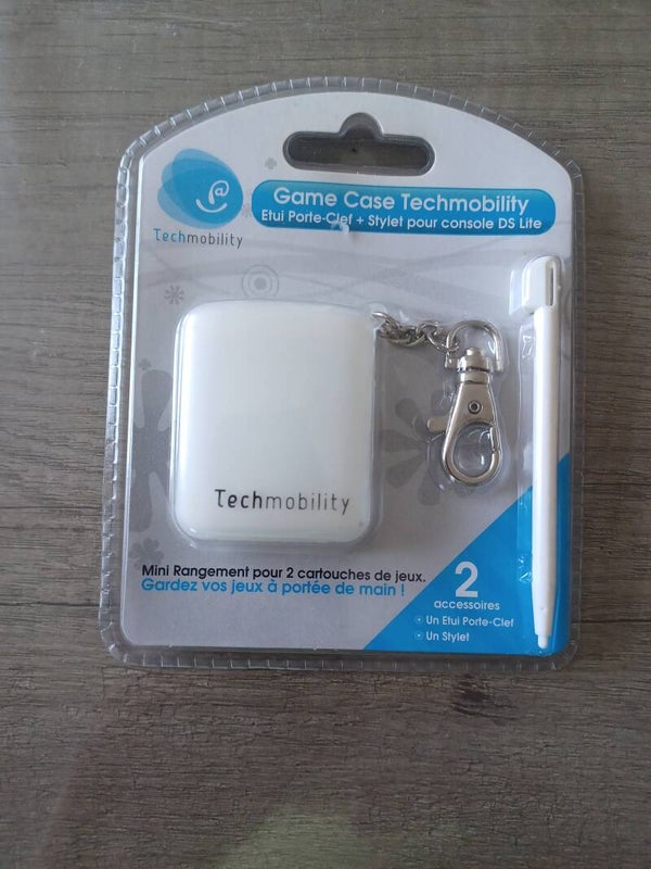 stylet + boite a jeux porte clés , ds , blanc , neuf