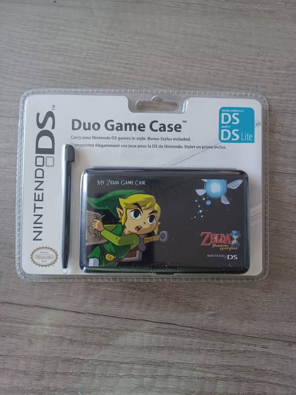 boite de rangement jeux ds zelda + stylet , neuf