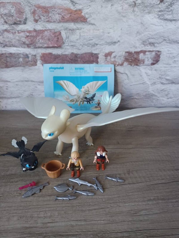 playmobil 70038 dragons  furie eclair et bebé , occasion
