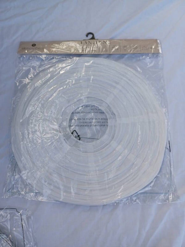 suspension papier boule blanc 35 cm , neuf