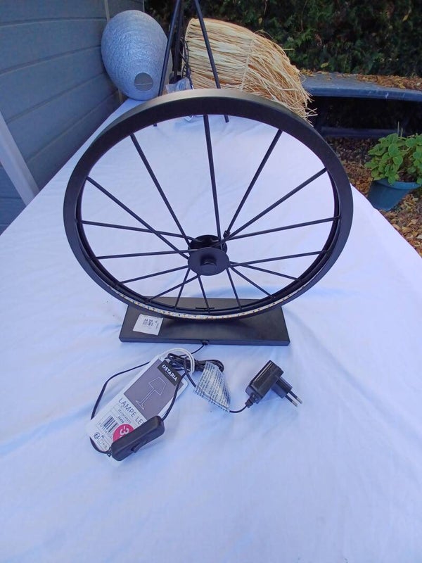 lampe led ostaria roue de velo , neuf
