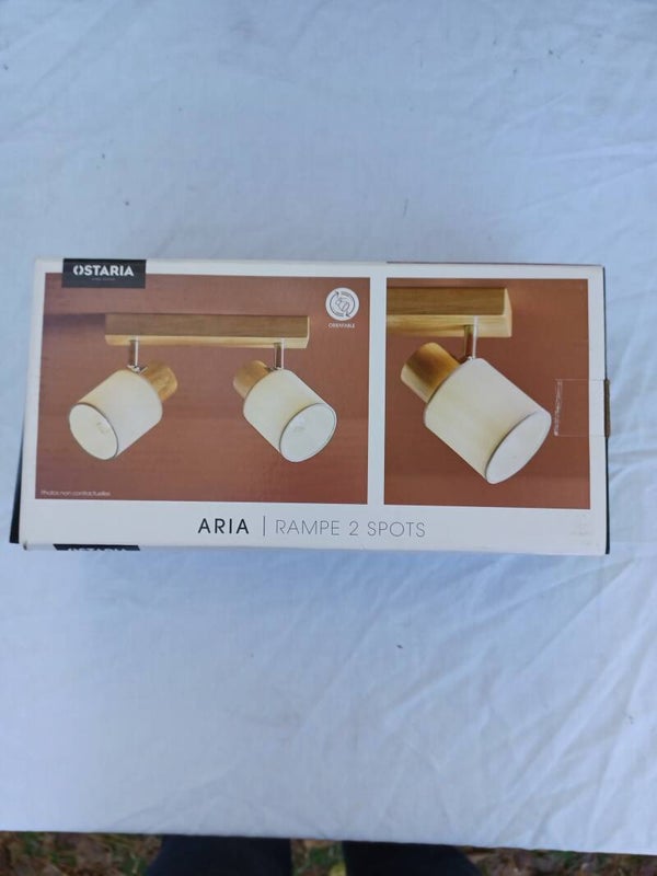 rampe 2 spots ostaria aria , neuf